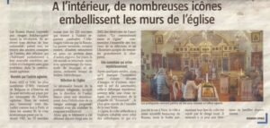Photographie des archives de l’église d’Ugine