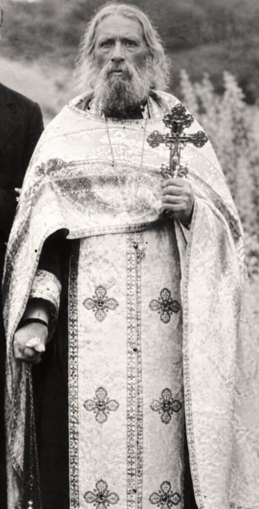 Saint Alexis d’Ugine célébrant un office religieux