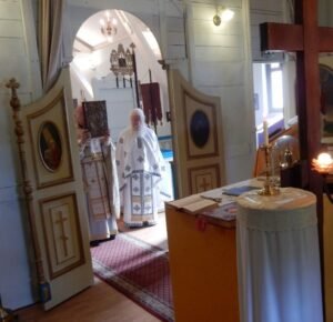 Photographie des archives de l’église d’Ugine